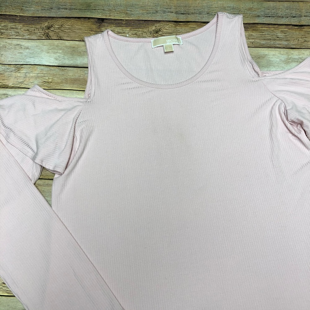 MICHAEL Michael Kors Cold Shoulder Top - Picture 1 of 7